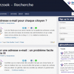 Mise à jour du site de la Recherche